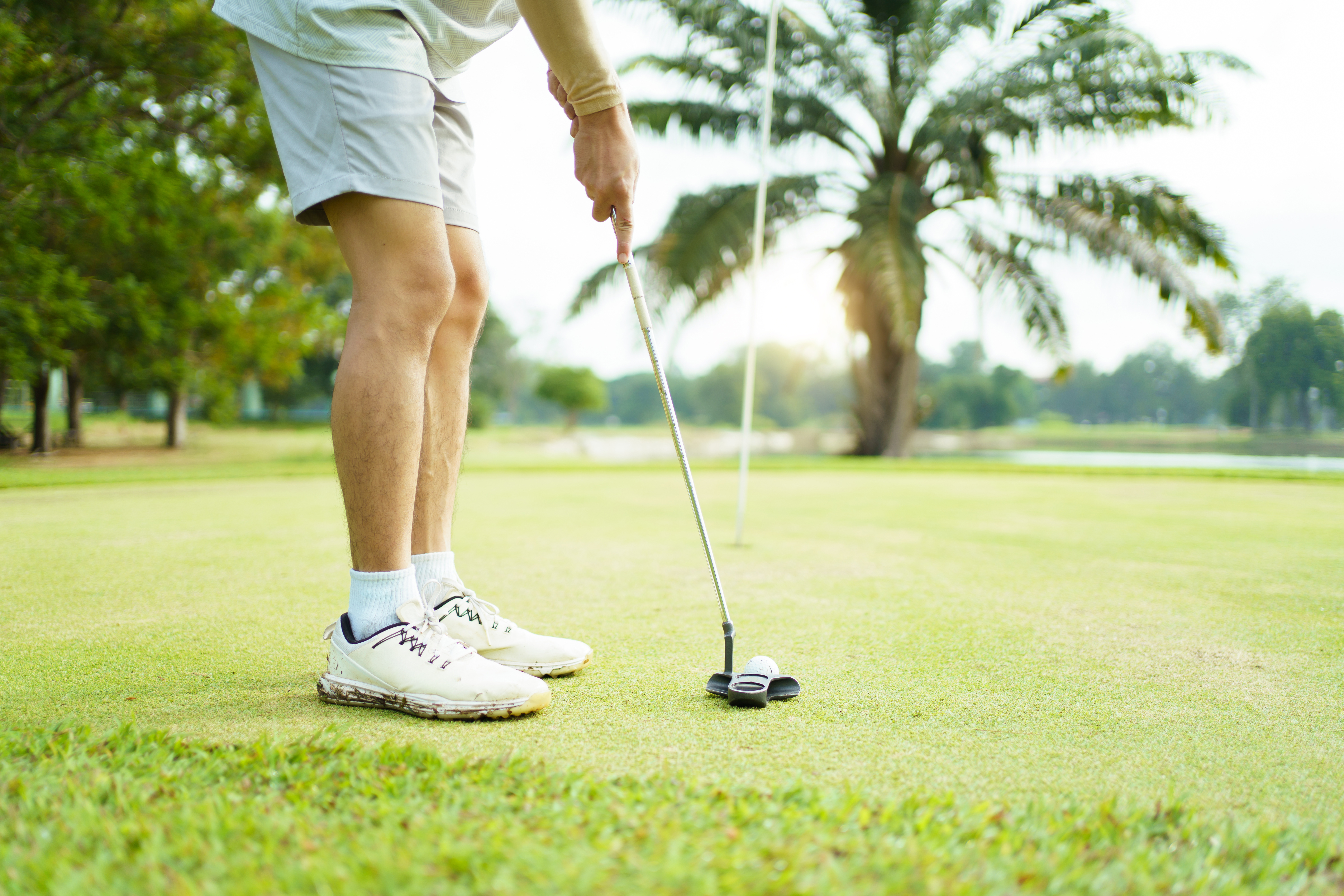 golfing
