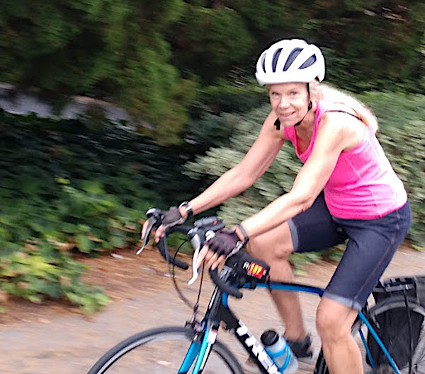 Cheryl Vigen on bike
