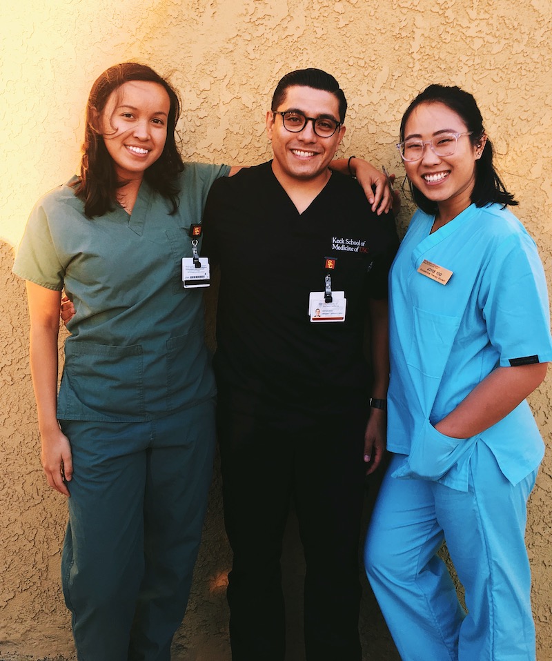 Students: Jade (Medicine), Erick (Physician Assistant), Joyce (Occupational Therapy)