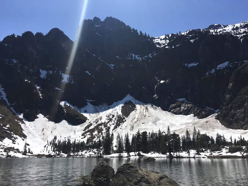 Hiked Heather Lake in June