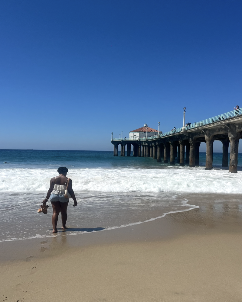 Ciara at beach