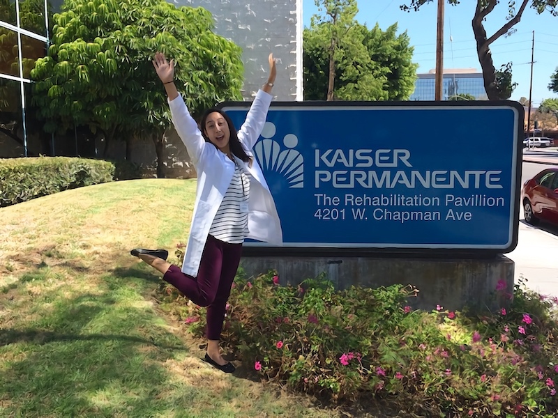 My first day at my first level 1 fieldwork at Kaiser Rehabilitation Pavilion in Orange!