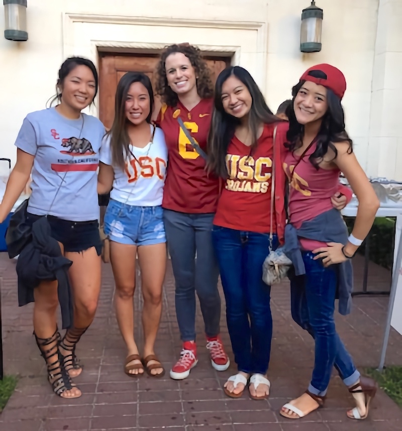 USC OTs at the homecoming tailgate!