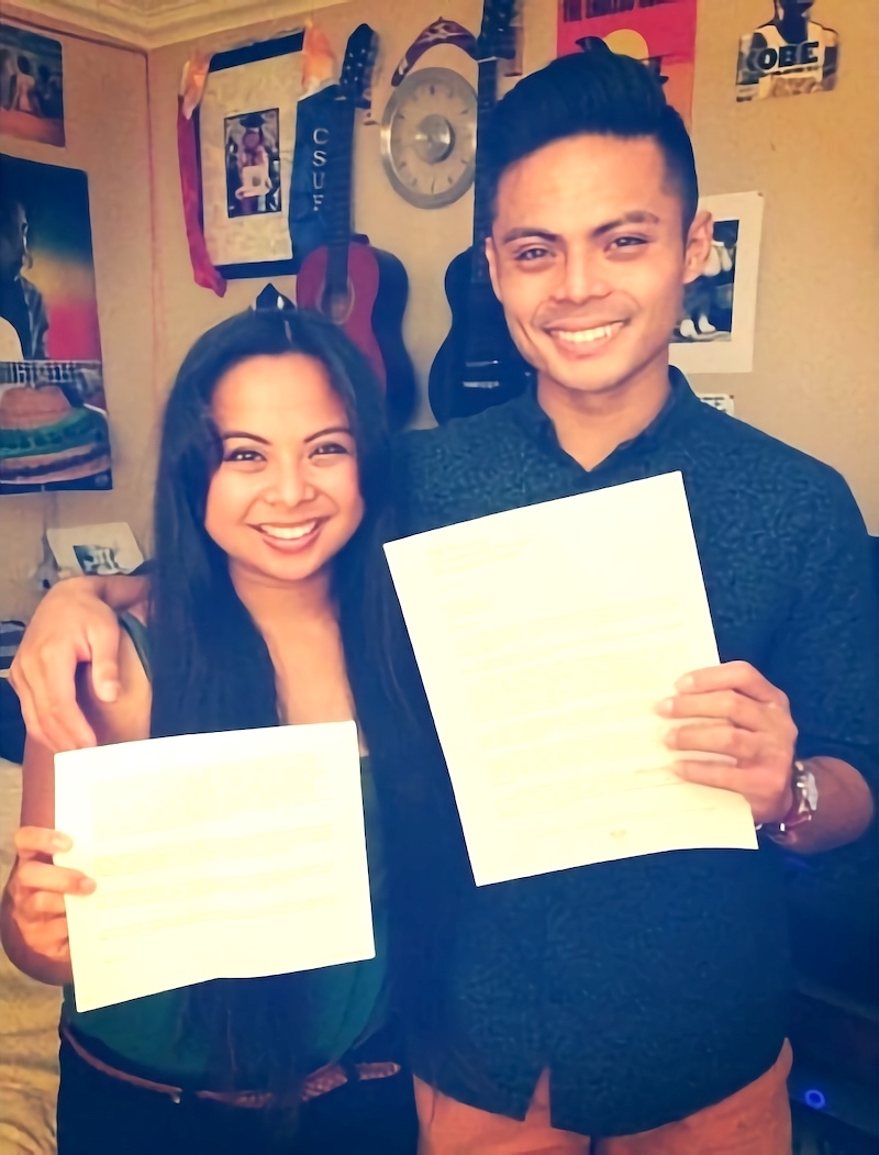 Acceptance Letter with Sister