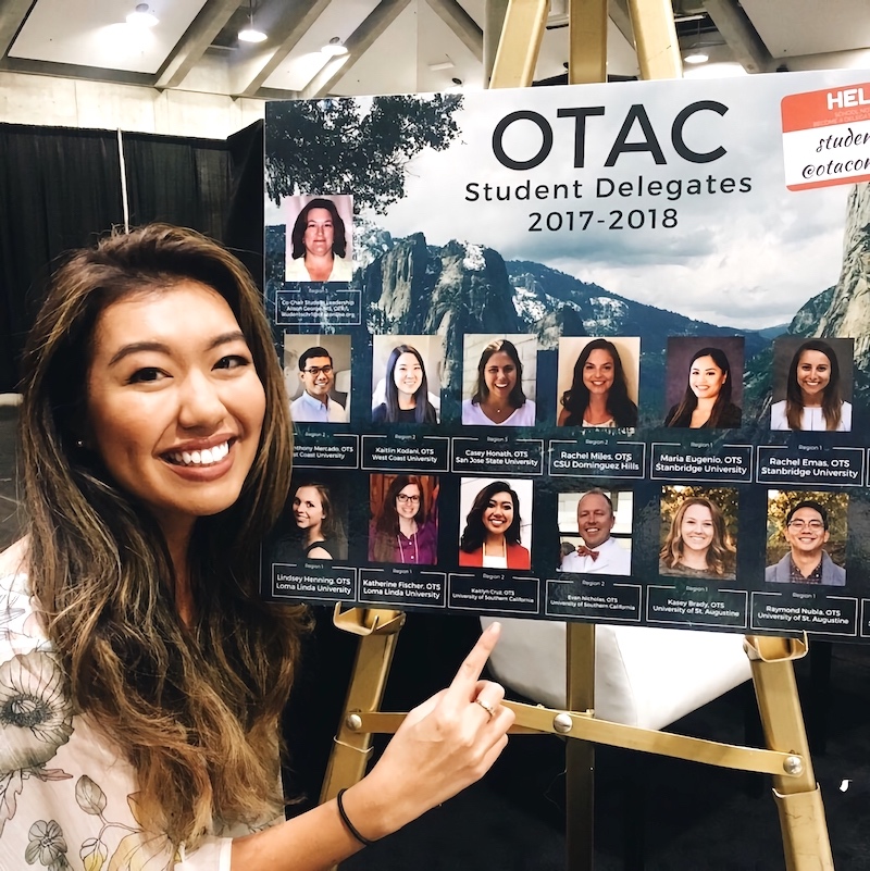Featured as OTAC Student Delegate 