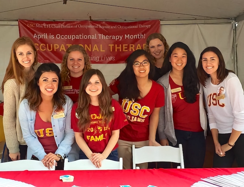 OT students host booth at Festival of Books