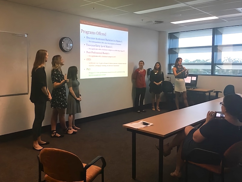 USC students presenting to Griffith students