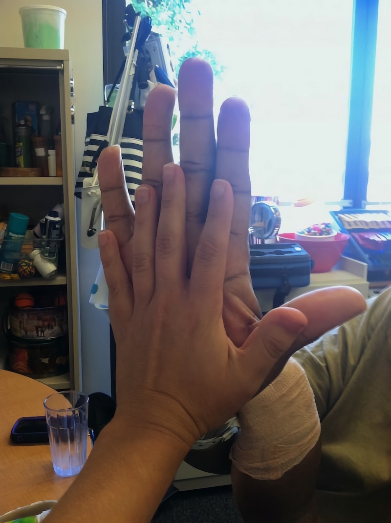 Big hand vs. small hand