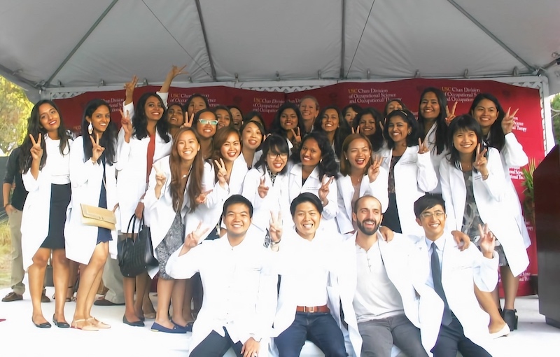 Post-Professional Master's Cohort, Class of 2017. This was taken during our White Coat ceremony.